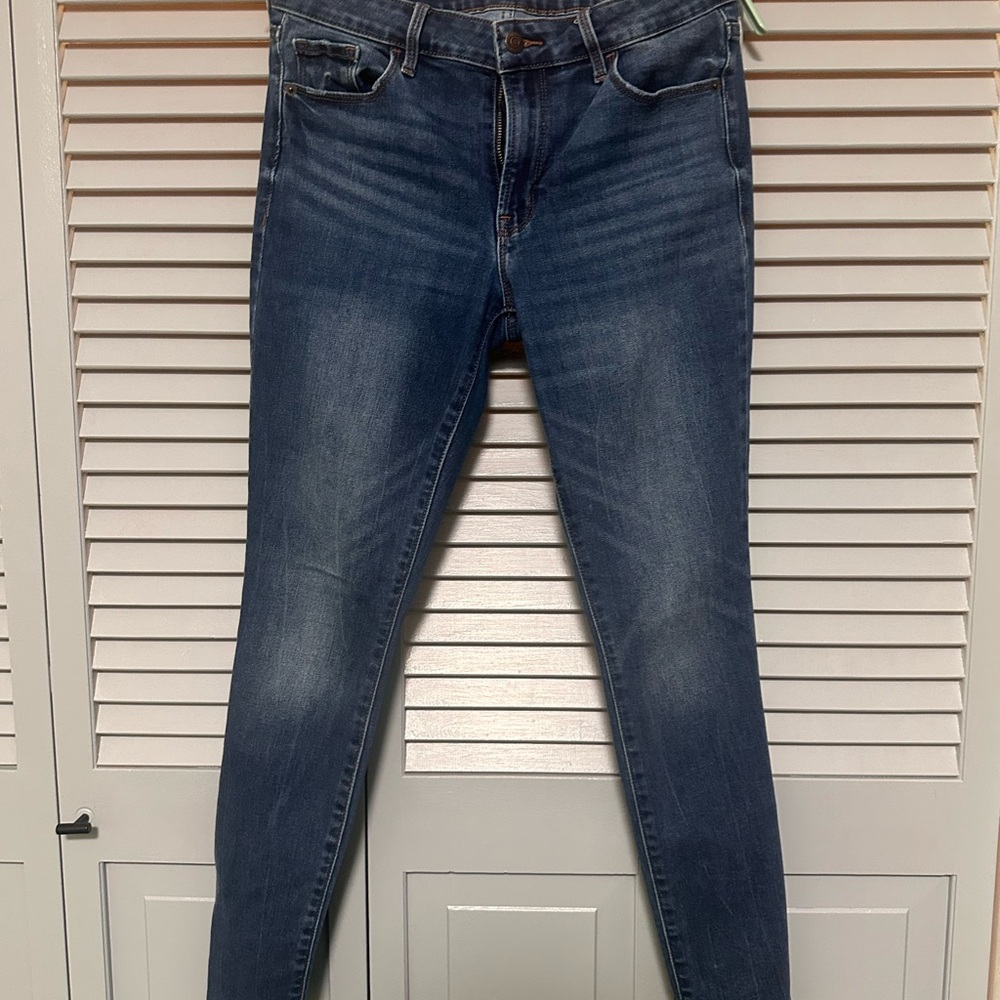 Old Navy Women's Skinny Jeans - Dark Blue